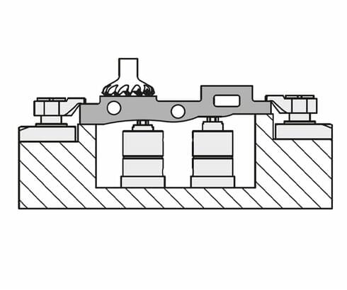 Einsatzprinzip von Abstützelementen